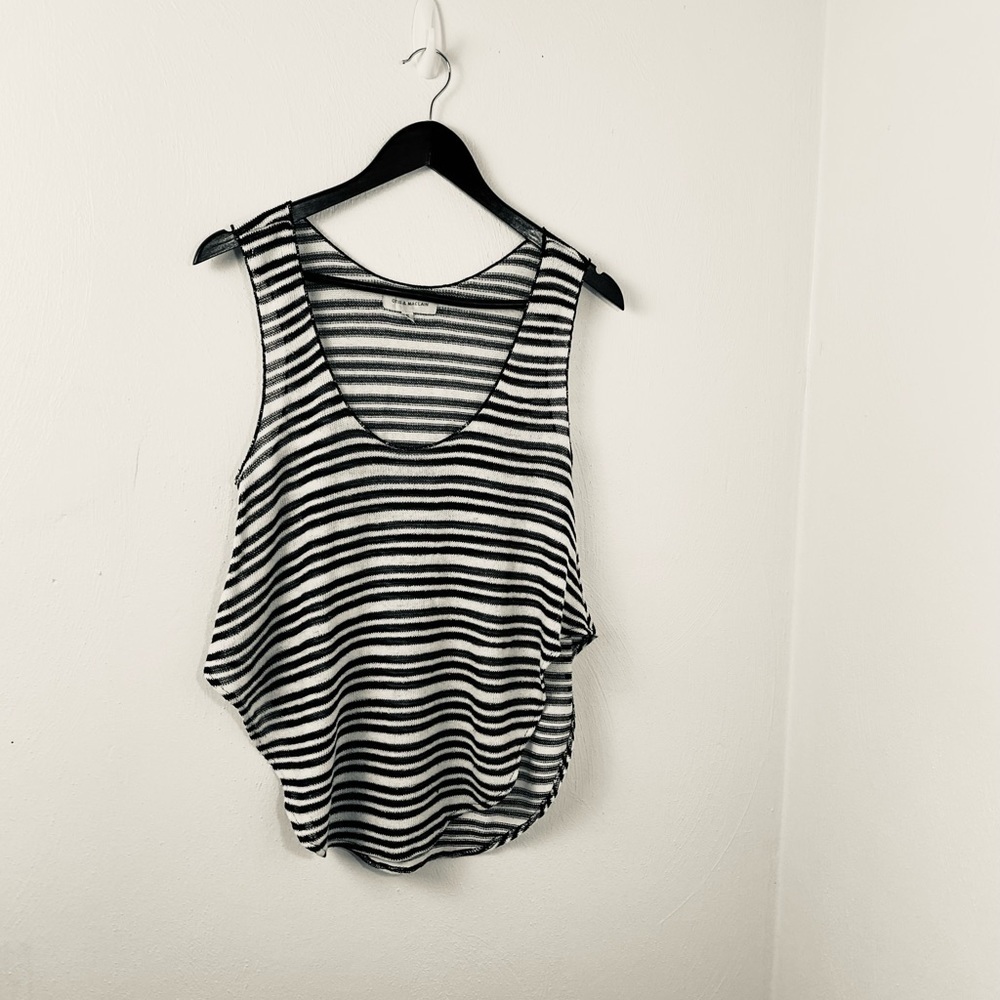 Tank Top. Otis & MaClain.  Black/White. Sz S.